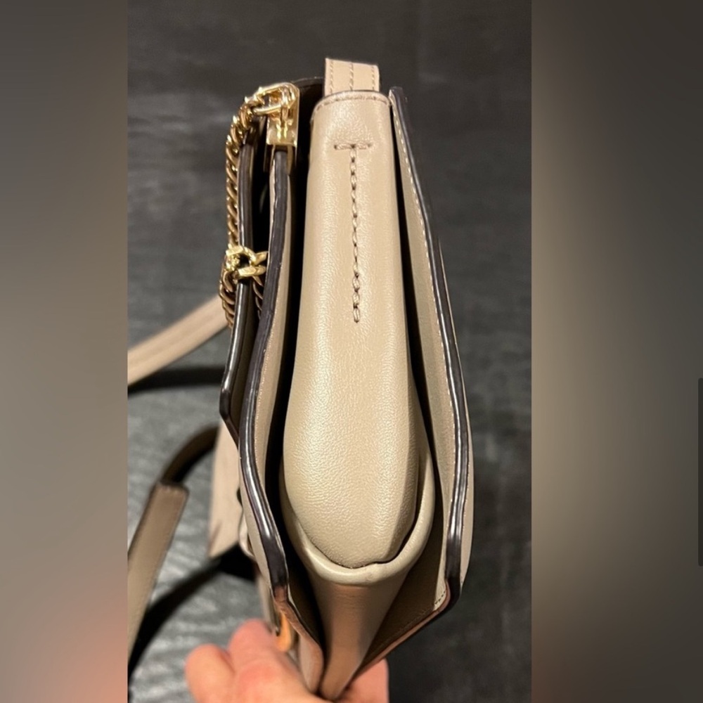 EUC CHLOE Calfskin Suede Mini Chain Faye Shoulder Bag Motty Grey comes with COA - Picture 11 of 14